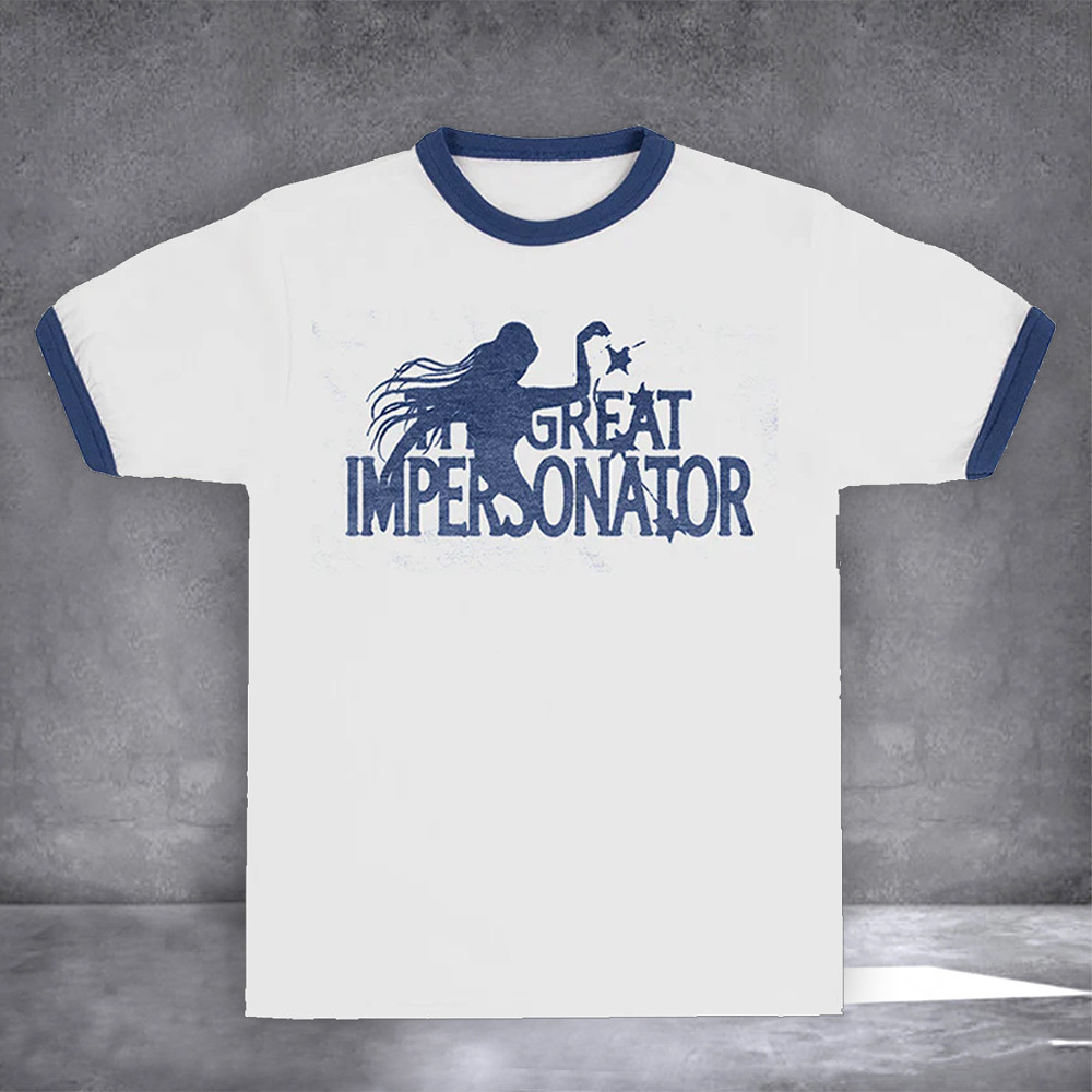 Halsey Tour Merch T-Shirt The Great Impersonator 70S Tee Shirts Gifts For Fans