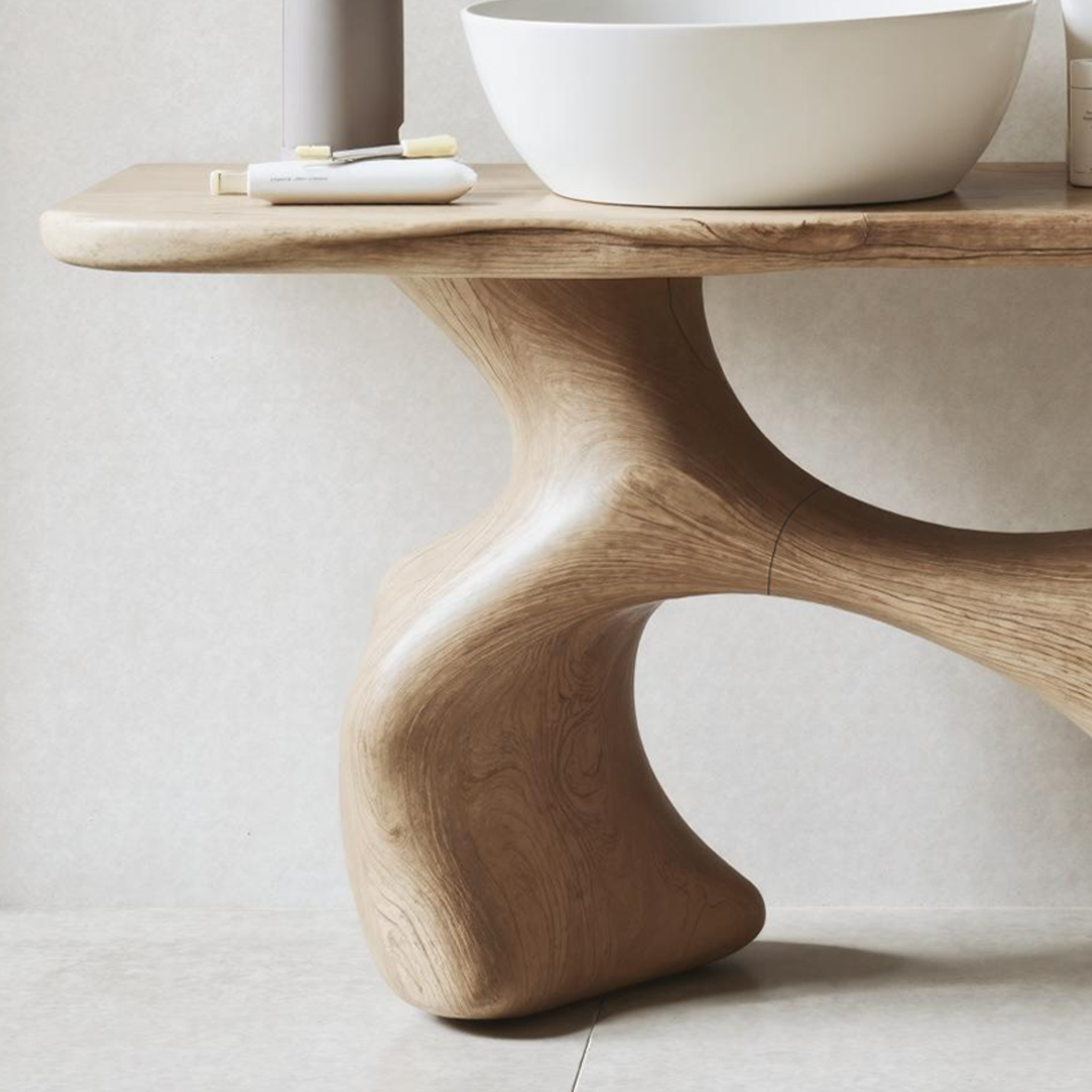 Handcrafted Bathroom Vanity For Organic Home Look SILDTTNBRV014