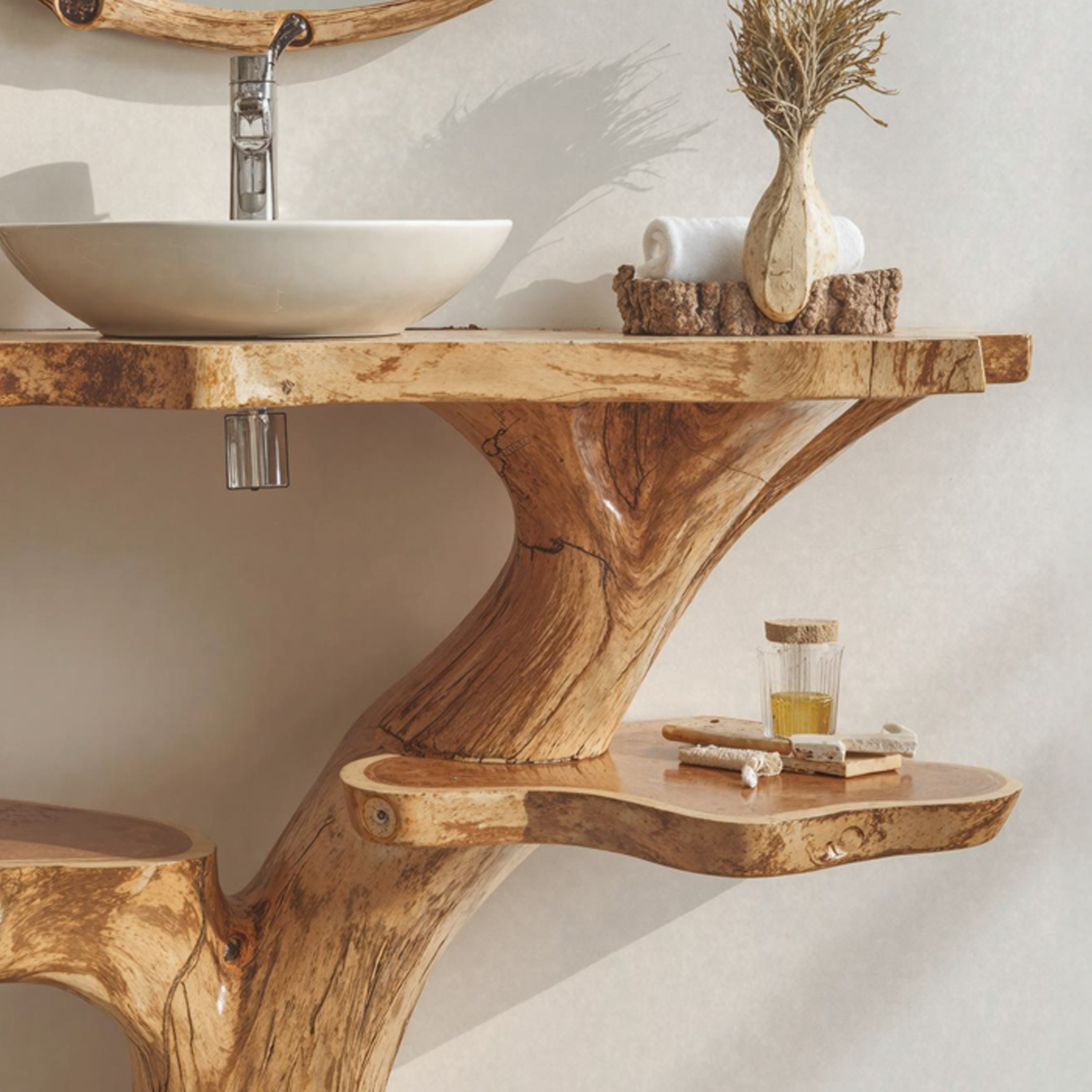 Handcrafted Floating Bathroom Vanity SILDTBRV004