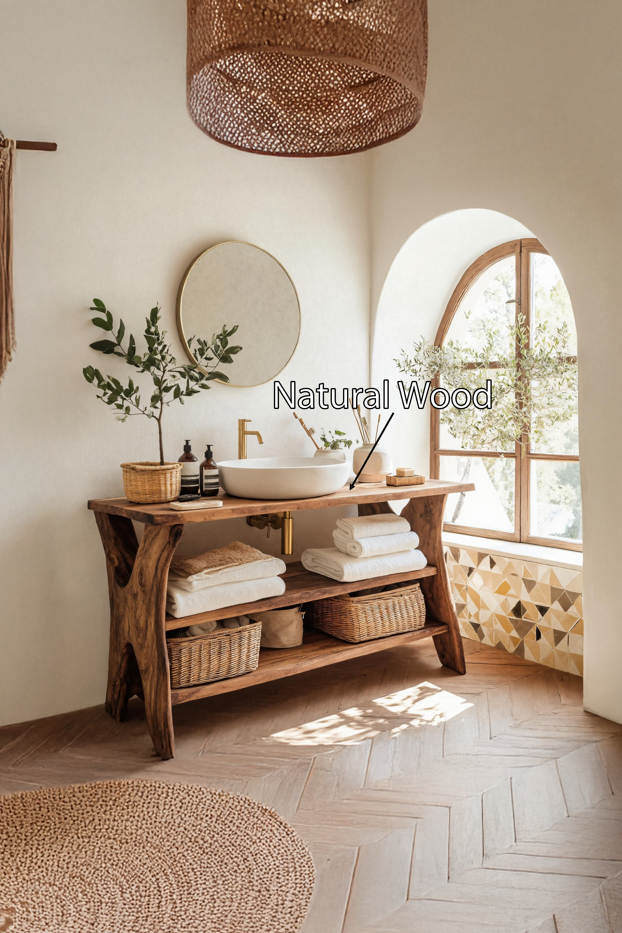 Handcrafted Live Edge Vanity For Bathroom Functionality SILDTTRBRV045