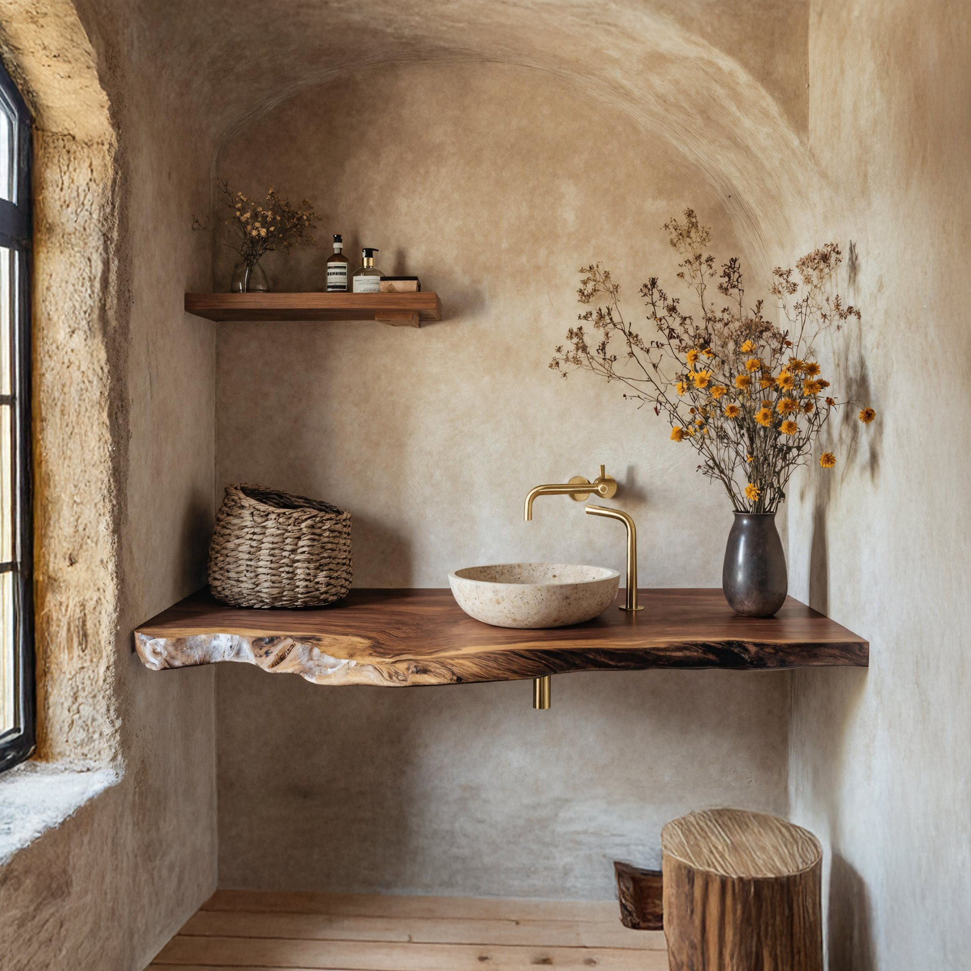 Handcrafted Solid Wood Vanity For Furniture Decor SILDTTRBAS015