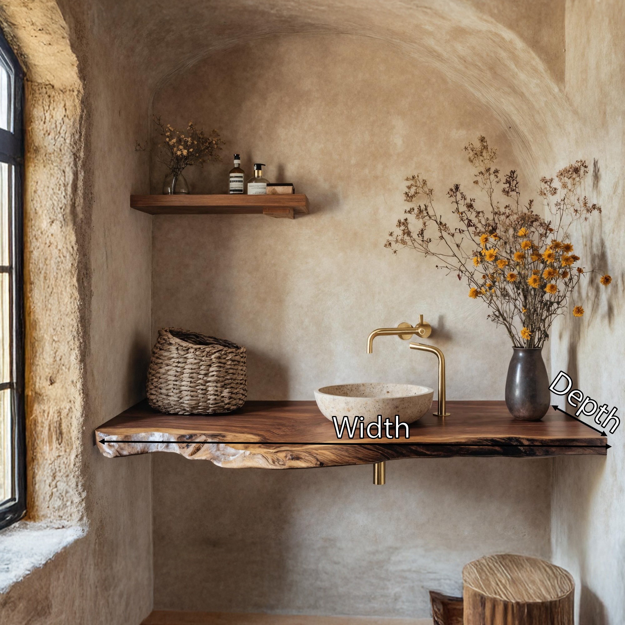 Handcrafted Solid Wood Vanity For Furniture Decor SILDTTRBAS015