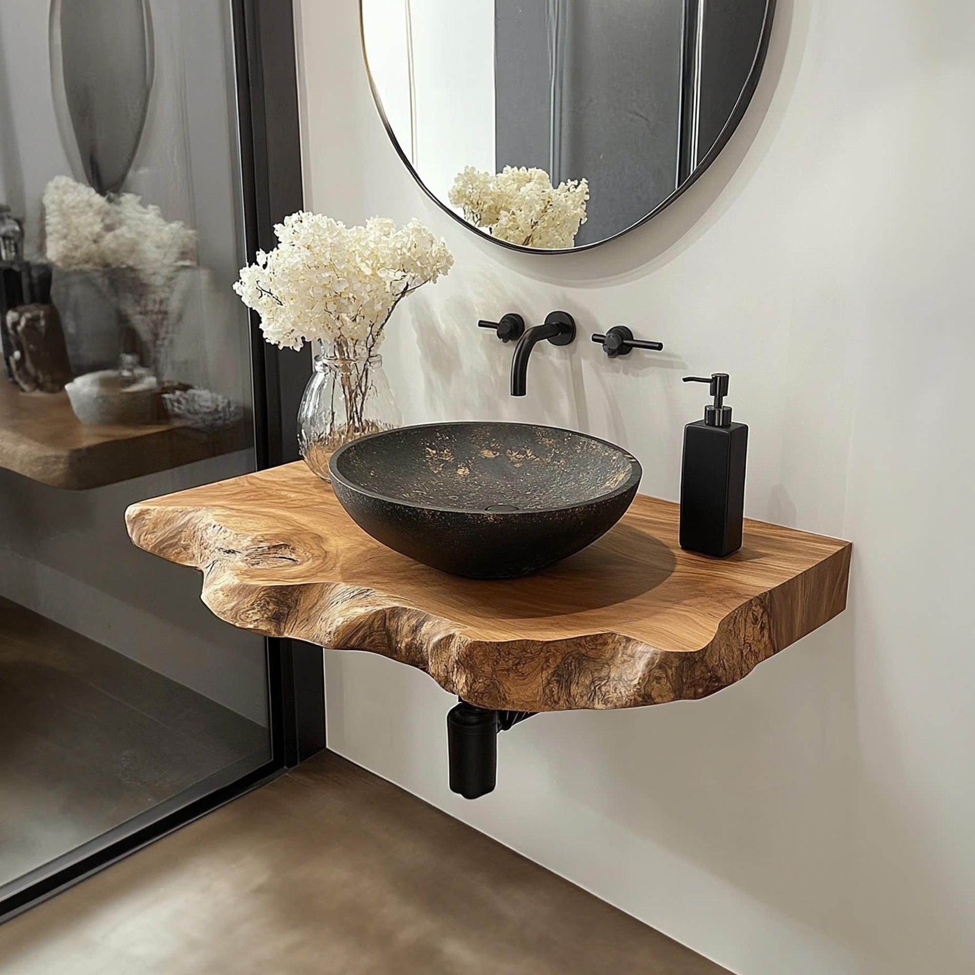 Handmade Bathroom Vanity Sink  Shelf SINLBRV030