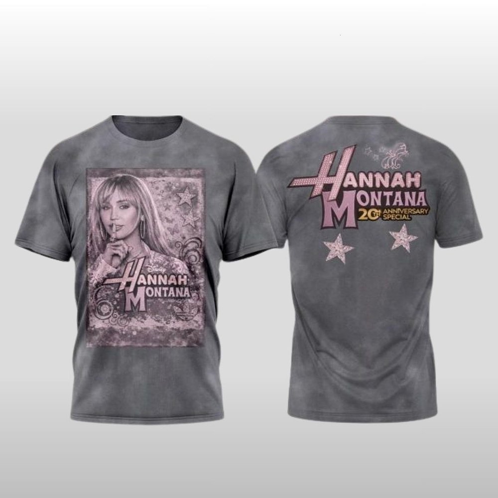 Hannah Montana 20th Anniversary 2026 Shirt Gift For Fans