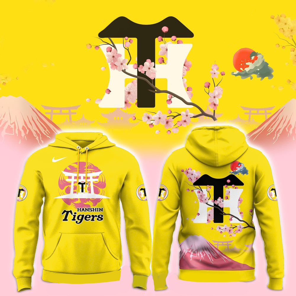 Hanshin Tigers Special New Fuji Mount Baseball Hoodie Great Father's Day Gifts