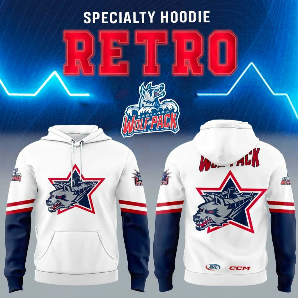 Hartford Wolf Pack Jersey 2026 Hoodie Wolf Pack Apparel Best Gift For Hockey Fans
