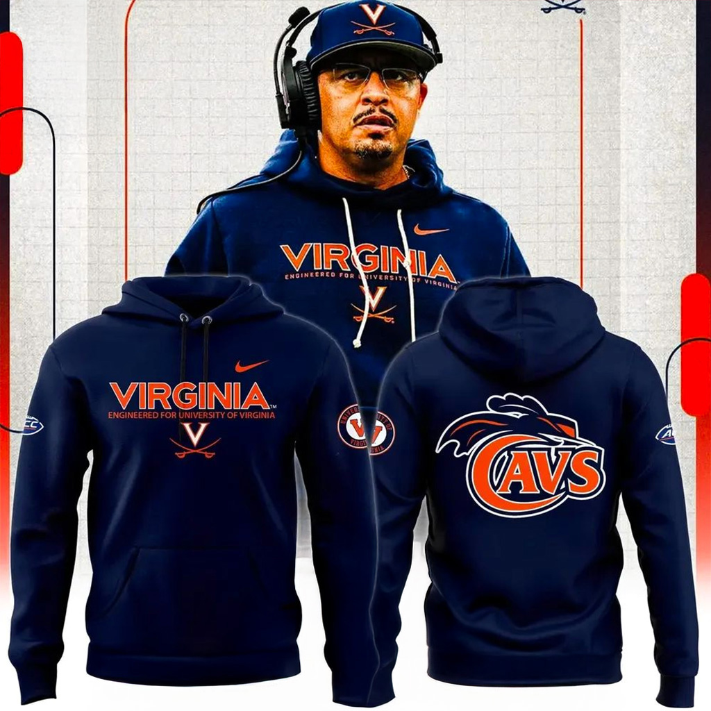 Head Coach Tony Elliott 2025 Virginia Football Hoodie College Football Merch Best Gift For Virginia Fans