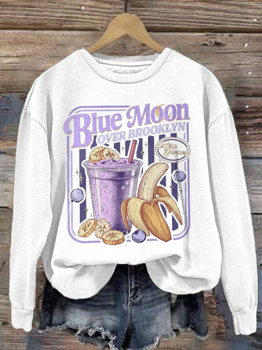 Heated Rivalry Hockey Blue Moon Love Brooklyn Romance Sweatshirt Best Gift For Hockey Fans