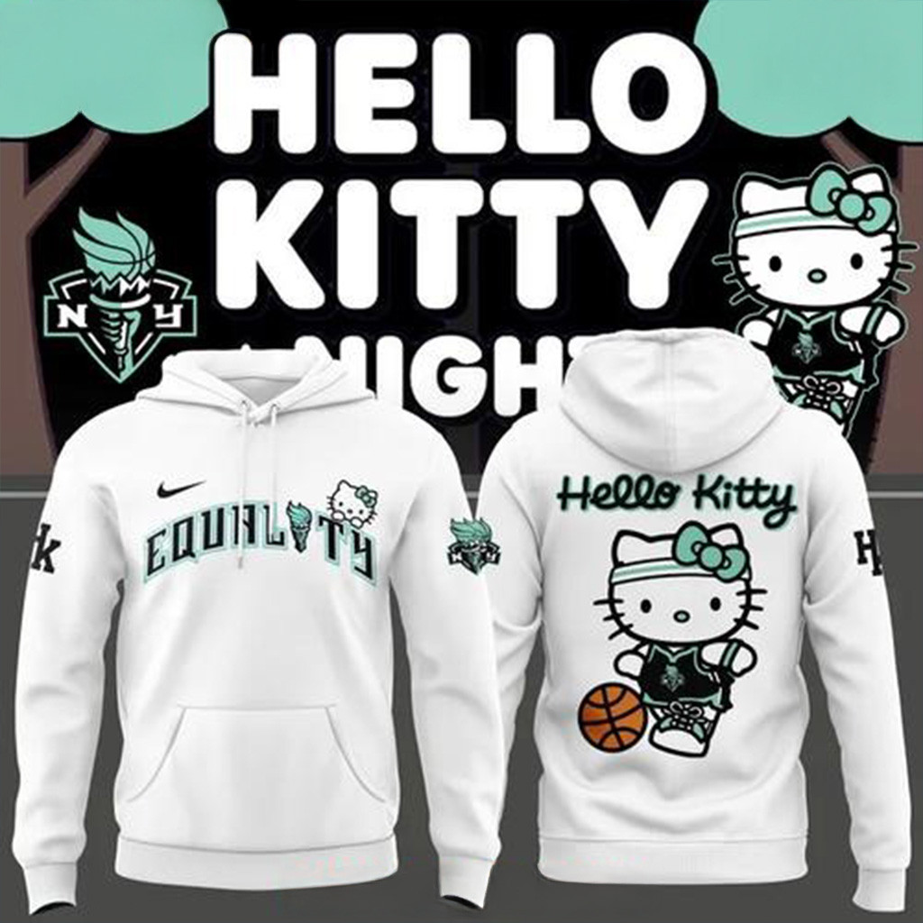Hello Kitty x New York Liberty Equality Hoodie Gift For Basketball Lover