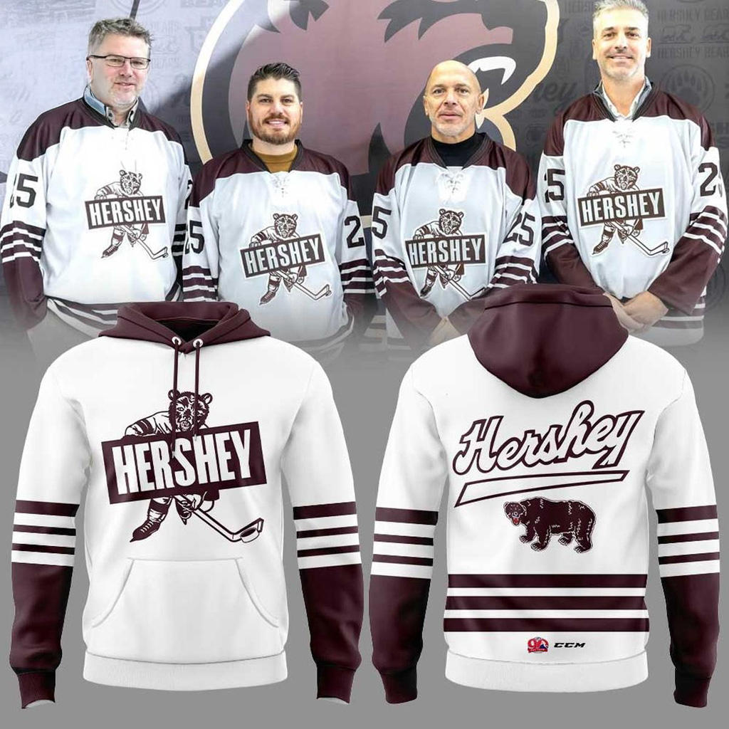 Hershey Bears AHL 90th Anniversary Season Hoodie Hockey Merch Best Gift For Hockey Fans