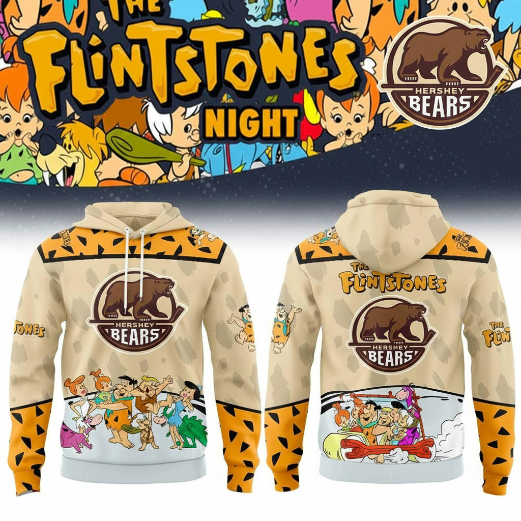 Hershey Bears The Flintstone Night Hoodie Bears Merch Best Gift For Hockey Fans