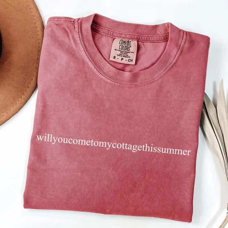 Hockey Romance Will You Come To My Cottage This Summer T-Shirt Best Gift For Hockey Fans