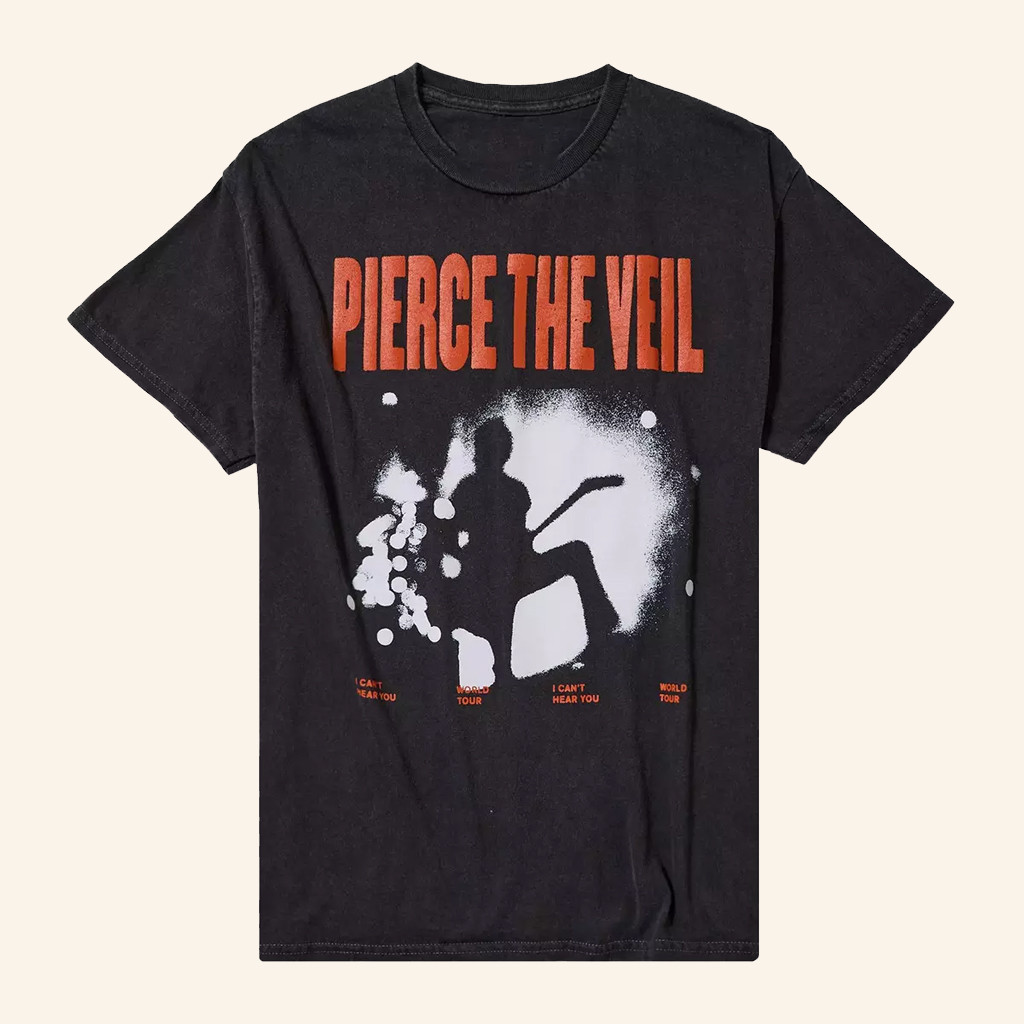 Hot Topic Merch Pierce The Veil Silhouette T-Shirt Pierce The Veil Merch For Him