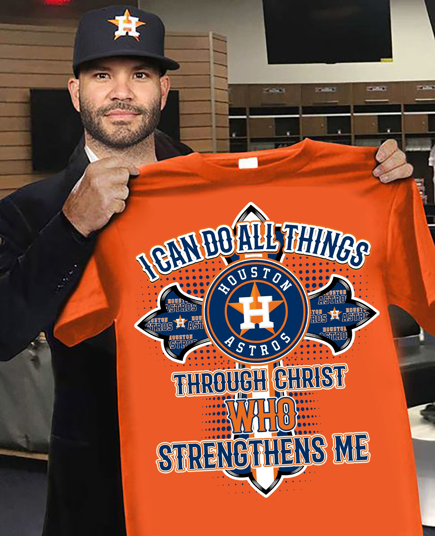 Houston Astros Faith Shirt I Can Do All Things Through Christ Who Strengthens Me Fan Mech