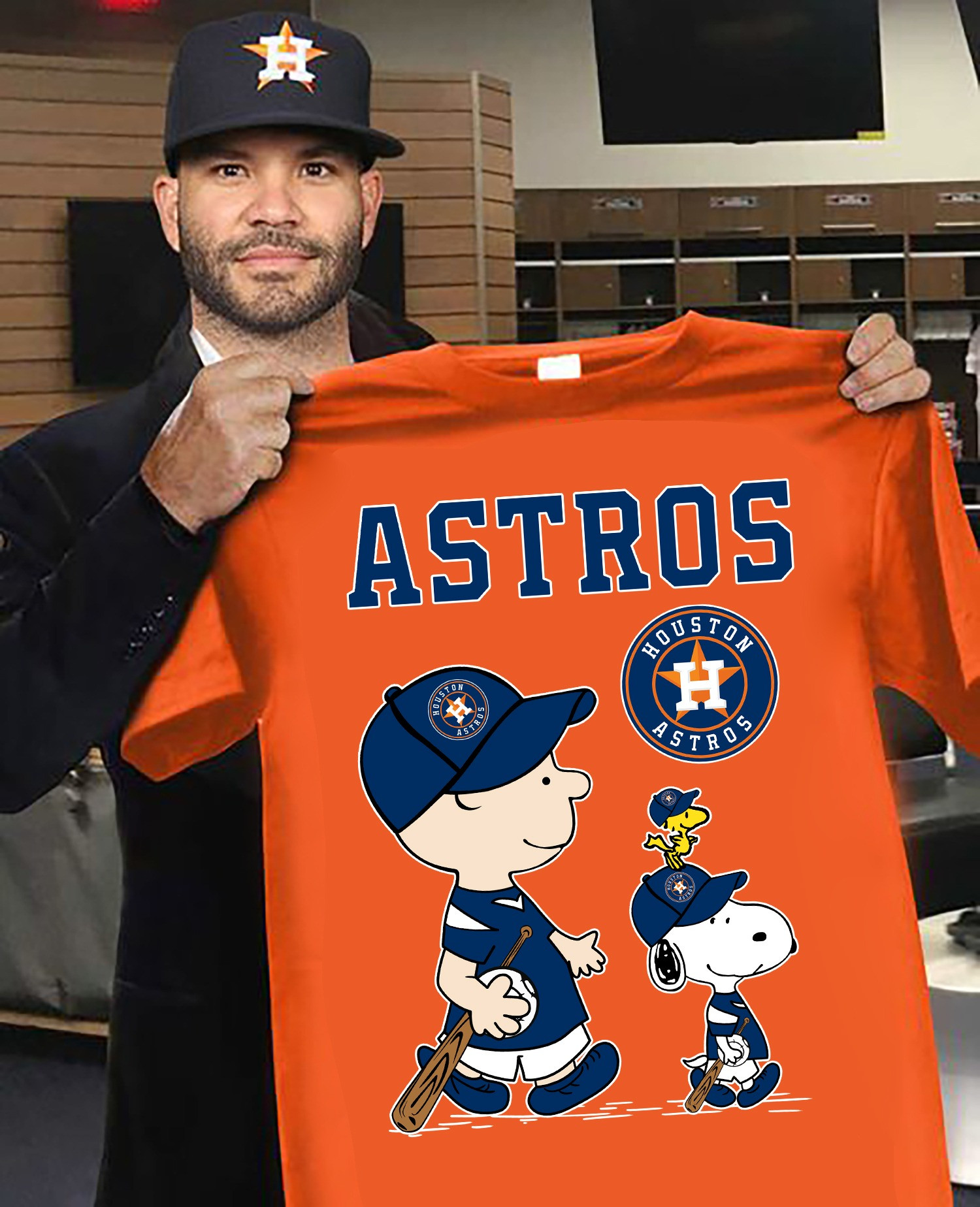 Houston Astros Snoopy Peanuts T-Shirt Cute Baseball Lovers Best Gifts For Astros Fans