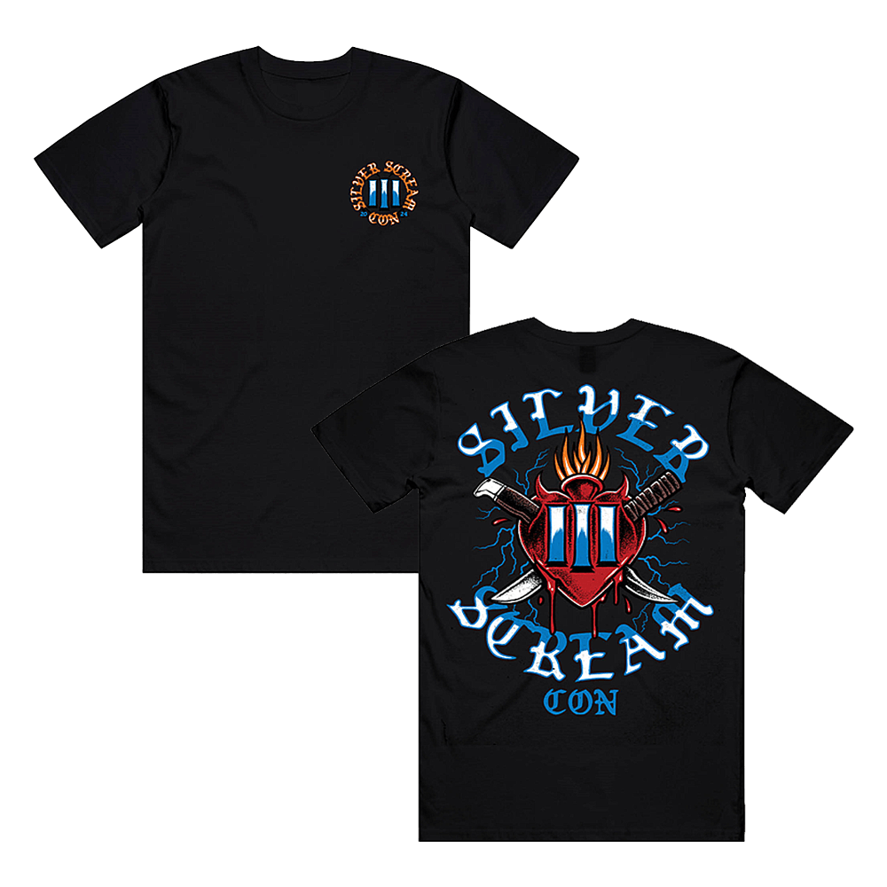 Ice Nine Kills Merch Silver Scream Con SSC III Sacred Heart T-Shirt Best Gift For Music Fans