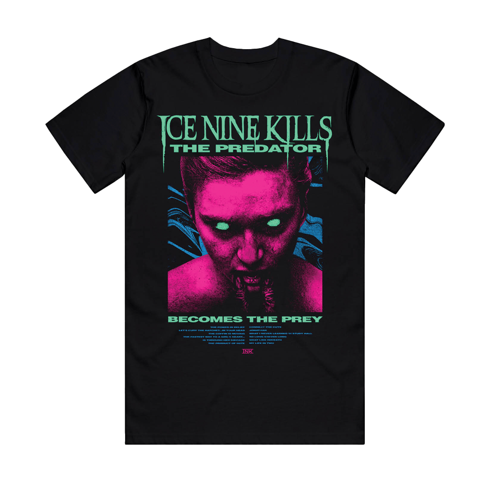 Ice Nine Kills The Predator Becomes The Prey T-Shirt Band Tour Merch Best Gift For Music Fans