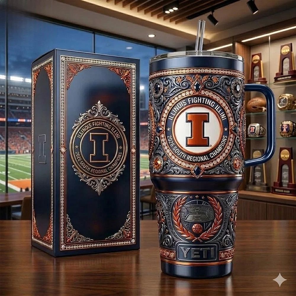 Illinois Fighting Illini 2026 South Regional Champions Yeti Tumbler