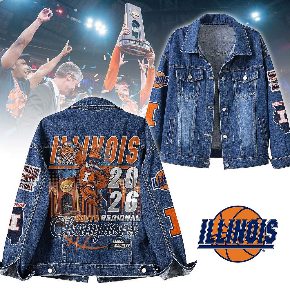 Illinois Fighting Illini Men's Basketball 2026 Denim Jacket