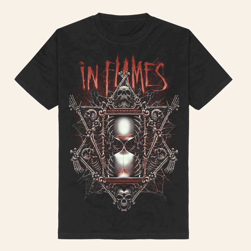 In Flames Merch Dark Hourglass Shirt Unique For Music Lovers