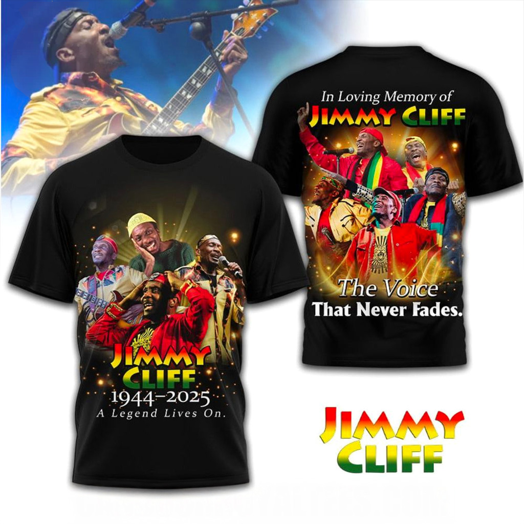 In Loving Memory Of Jimmy Cliff The Voice That Never Fades T-Shirt Jimmy Cliff Merch Best Gift For Fans