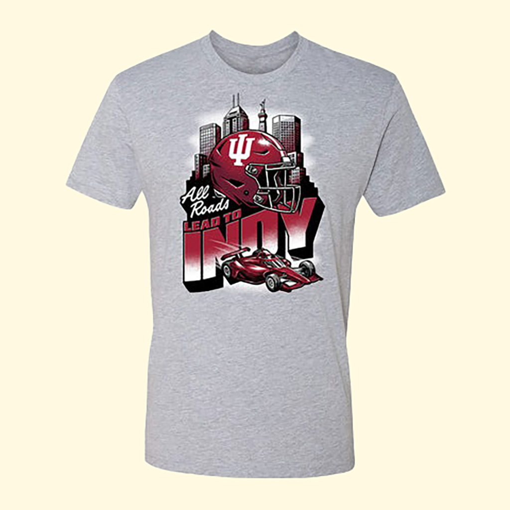 Indiana Hoosiers All Roads Lead To Indy Big Ten Championships T-Shirt College Football NCAA Merch Best Gift For Football Fans