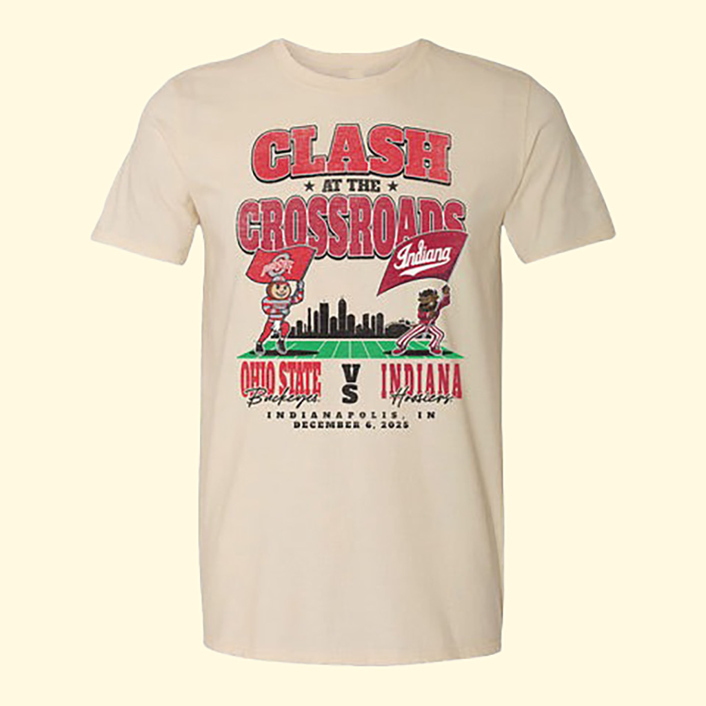 Indiana Hoosiers Big Ten Championship Mascot Showdown T-Shirt College Football NCAA Merch Best Gift For Football Fans