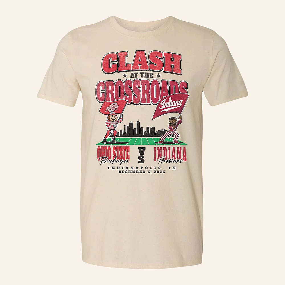 Indiana Hoosiers Big Ten Championship Mascot Showdown T-Shirt Indiana Football Merch Best Gift For Football Fans