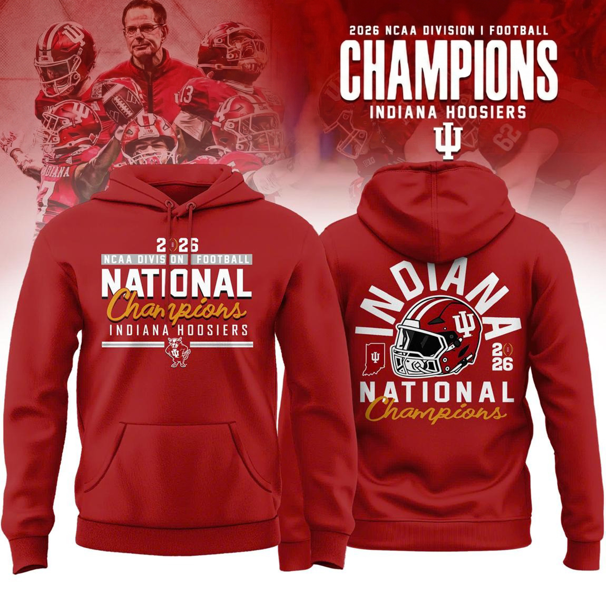 Indiana Hoosiers College Football Playoff National Champions Hoodie Best Gift For Football Fans
