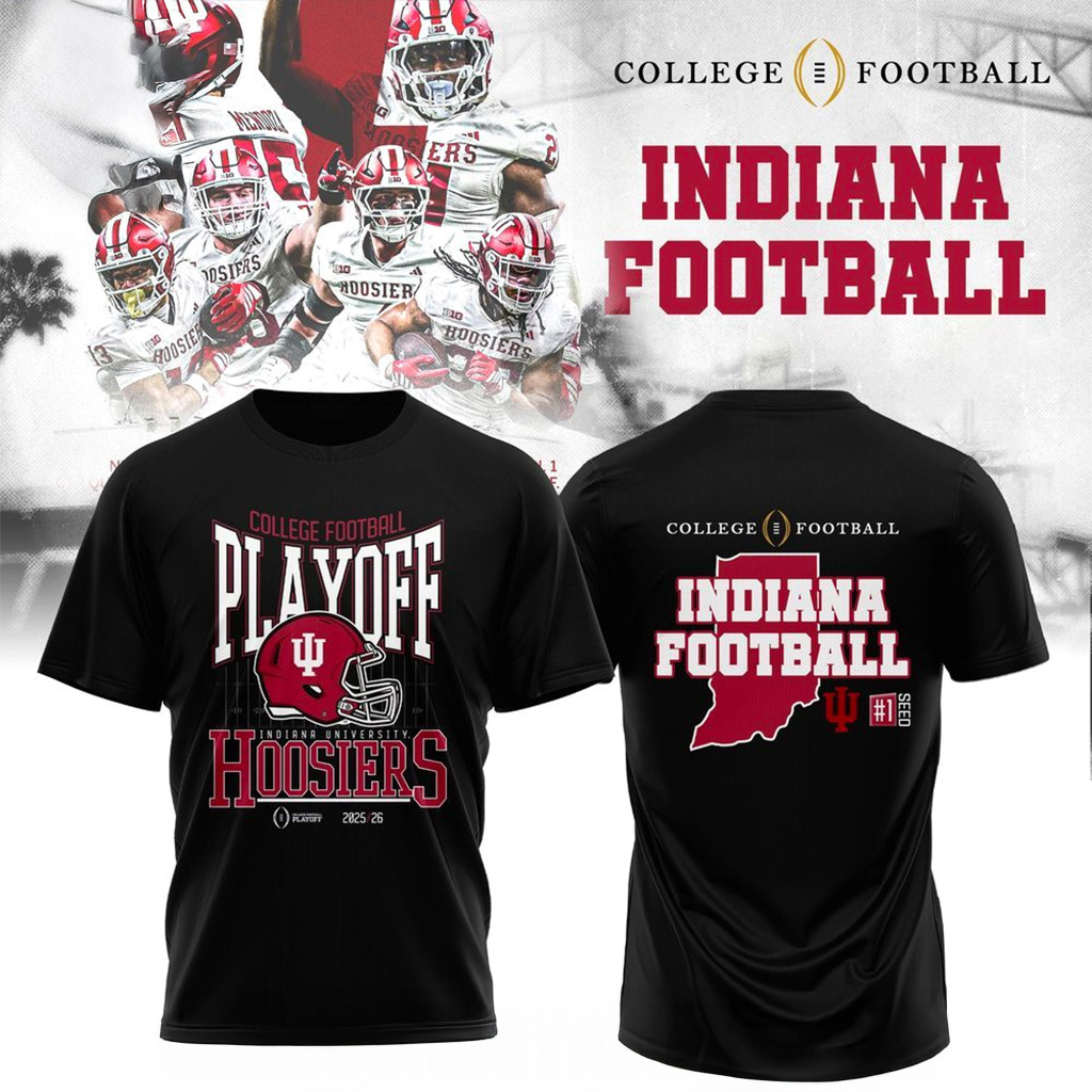 Indiana Hoosiers College Football Playoff T-Shirt Indiana Hoosiers Merch Best Gift For Football Fans