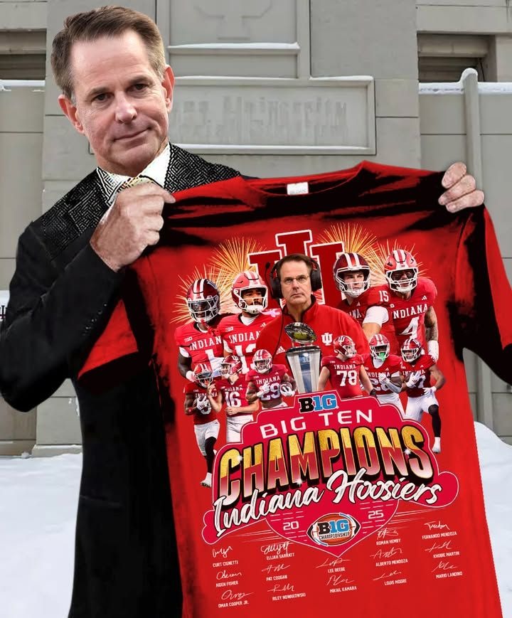Indiana Hoosiers Football Big Ten Champions Team Players T-Shirt Best Gift For Football Fans