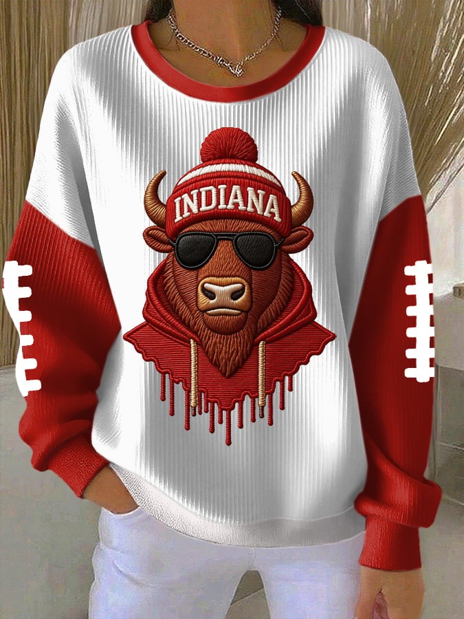 Indiana Hoosiers Football Sweatshirt Game Day Clothing Best Gift For Football Fans