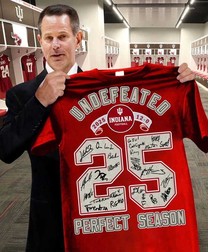 Indiana Hoosiers Football Undefeated 2025 Perfect Season T-Shirt Best Gift For Football Fans