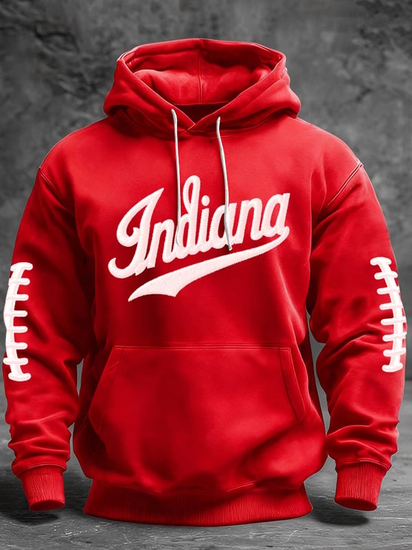 Indiana Hoosiers Hoodie Football Game Day Apparel Gifts For Men Best Gift For Football Fans