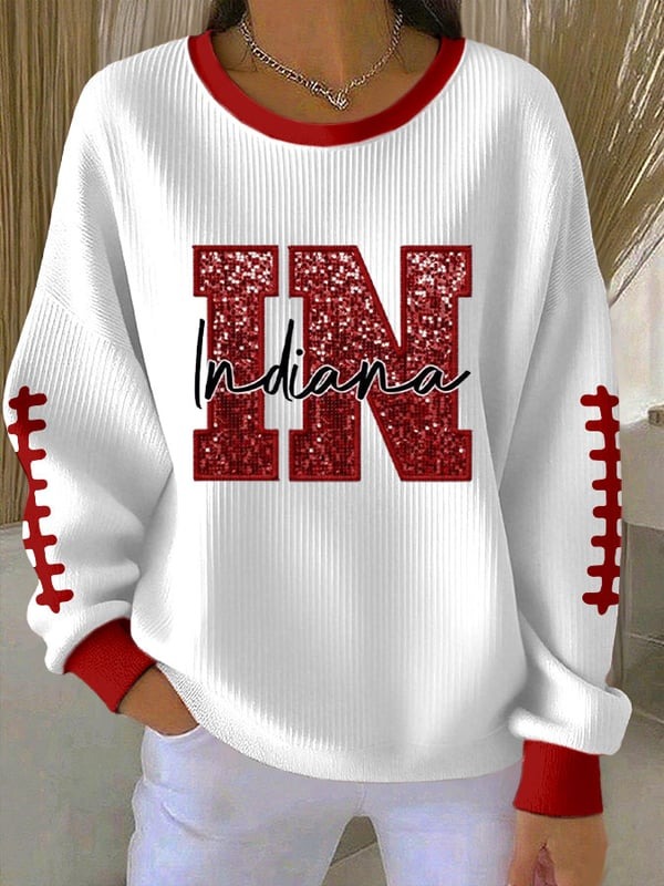 Indiana Hoosiers Sweatshirt Sports Day Apparel Best Gift For Football Fans