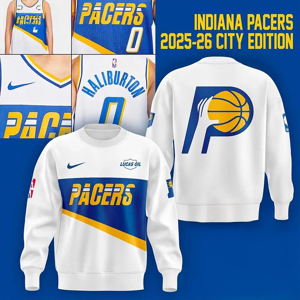 Indiana Pacers 2025 2026 City Edition Sweatshirt Best Gift For Basketball Fans