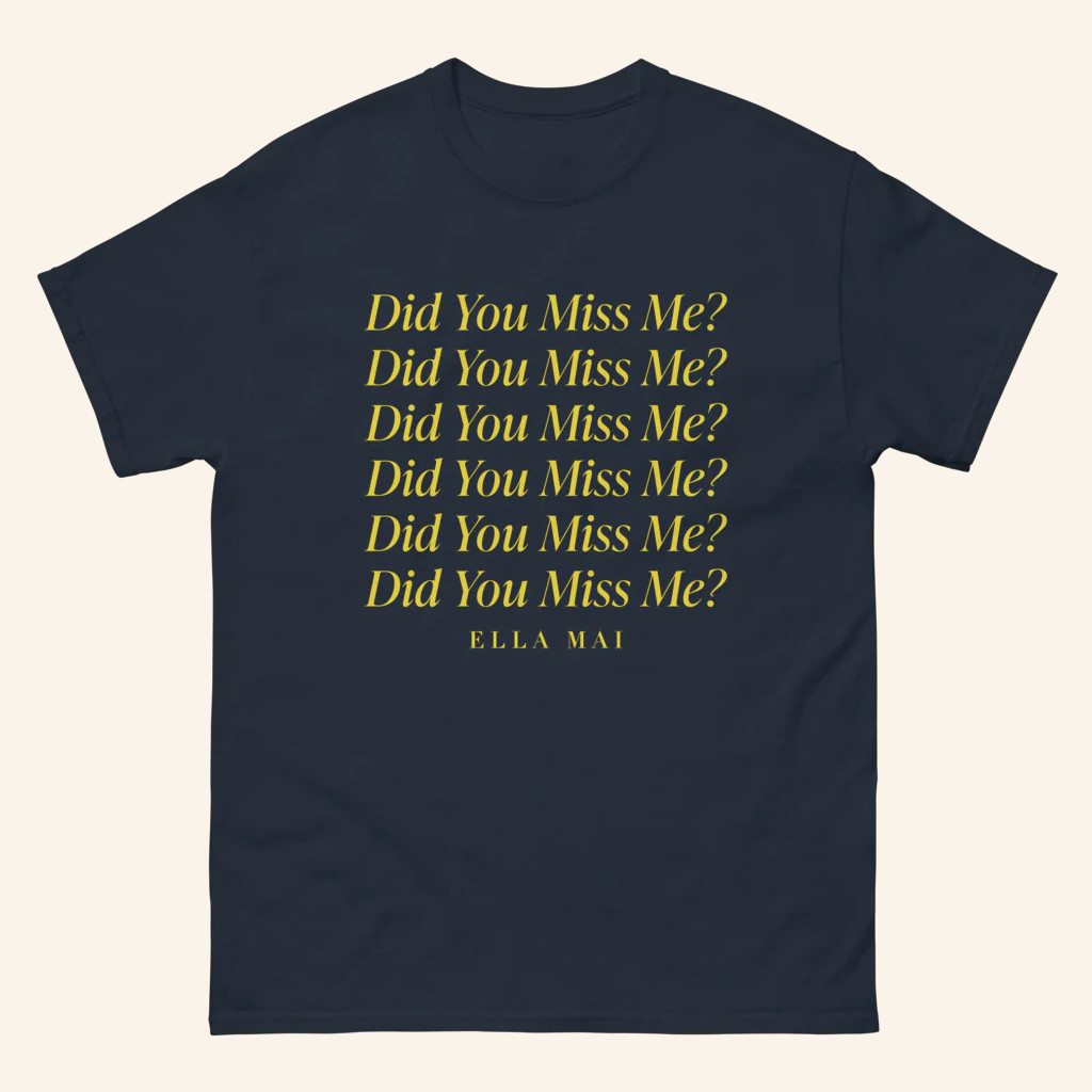 Interscope Records Ella Mai Merch Did You Miss Me T-Shirt For Music Lovers