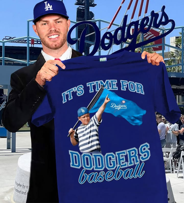 It's Time For LA Dodgers Baseball T-Shirt Best Gift For Baseball Fans