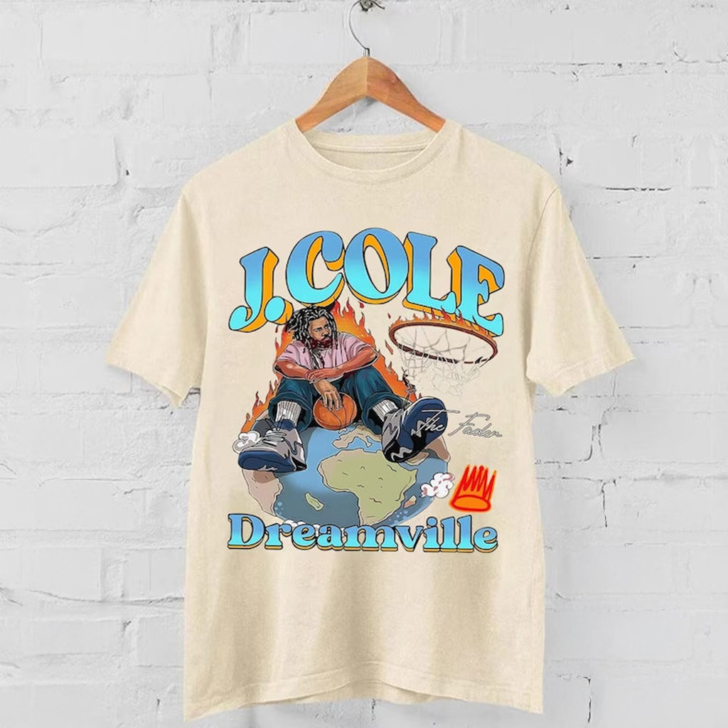 J Cole Basketball Dreamville T-Shirt J Cole Merch Gift For Rap Lovers