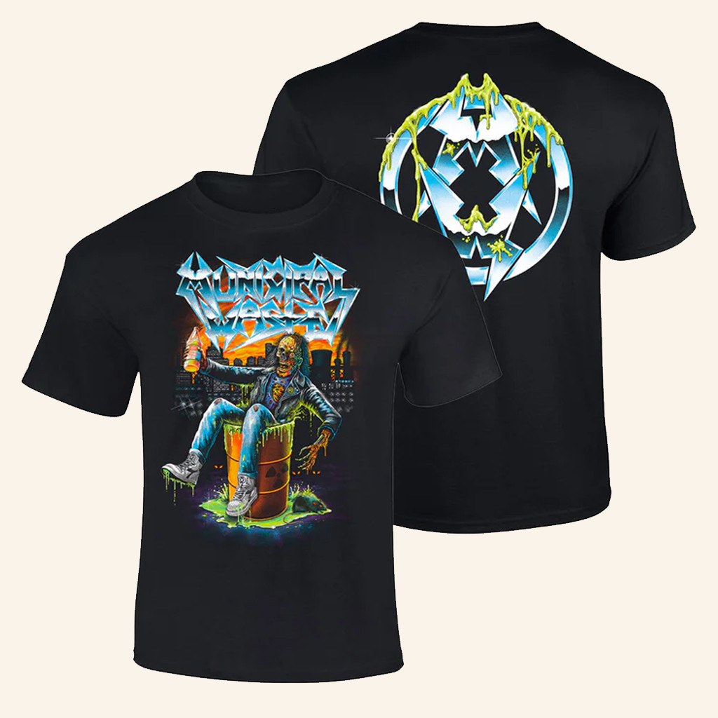 JSR Direct Merch Municipal Waste Chrome Logo T-Shirt For Father