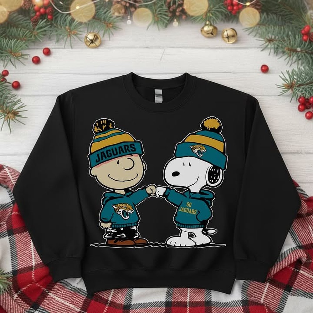 Jacksonville Jaguars NFL Peanuts Christmas Sweatshirt Football Holiday Apparel Best Gift For Fans