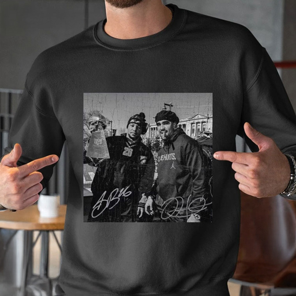 Jalen Hurts And Saquon Barkley Philadelphia Football Shirt Fan Merch For Football Fan