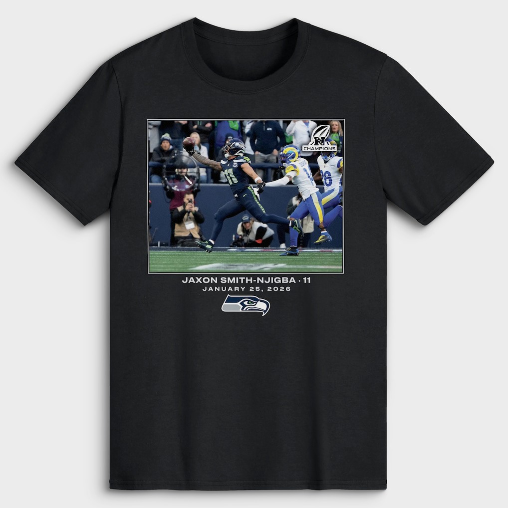 Jaxon Smith Njigba Seattle Seahawks NFL Flash Features Week 21 Black Shirt Football NFL Merch Best Gift For Football Fans