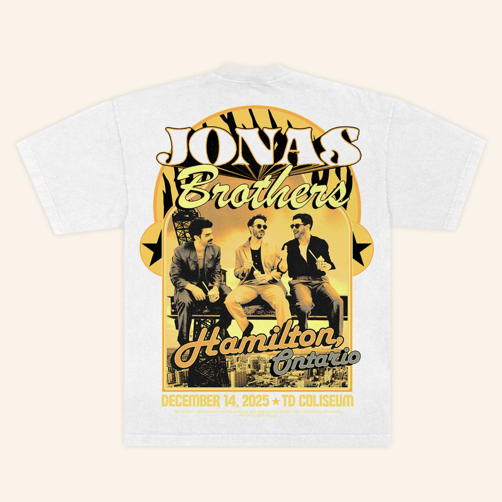 Jonas Brothers Merch Greetings From Your Hometown Hamilton T-Shirt For Music Fans