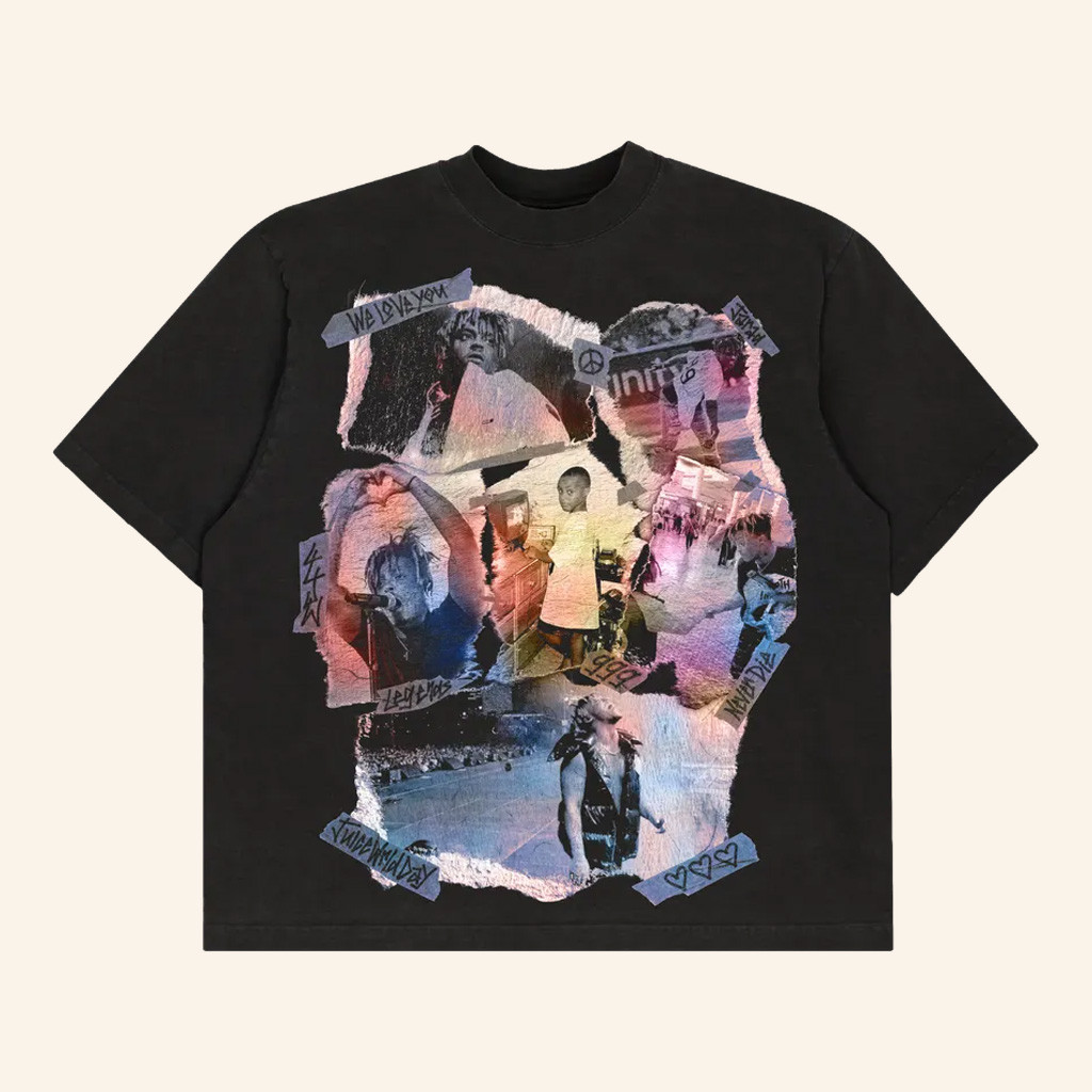 Juice WRLD Merch Jarad Collage T-Shirt Juice WRLD Shirt s For Rapper Fans