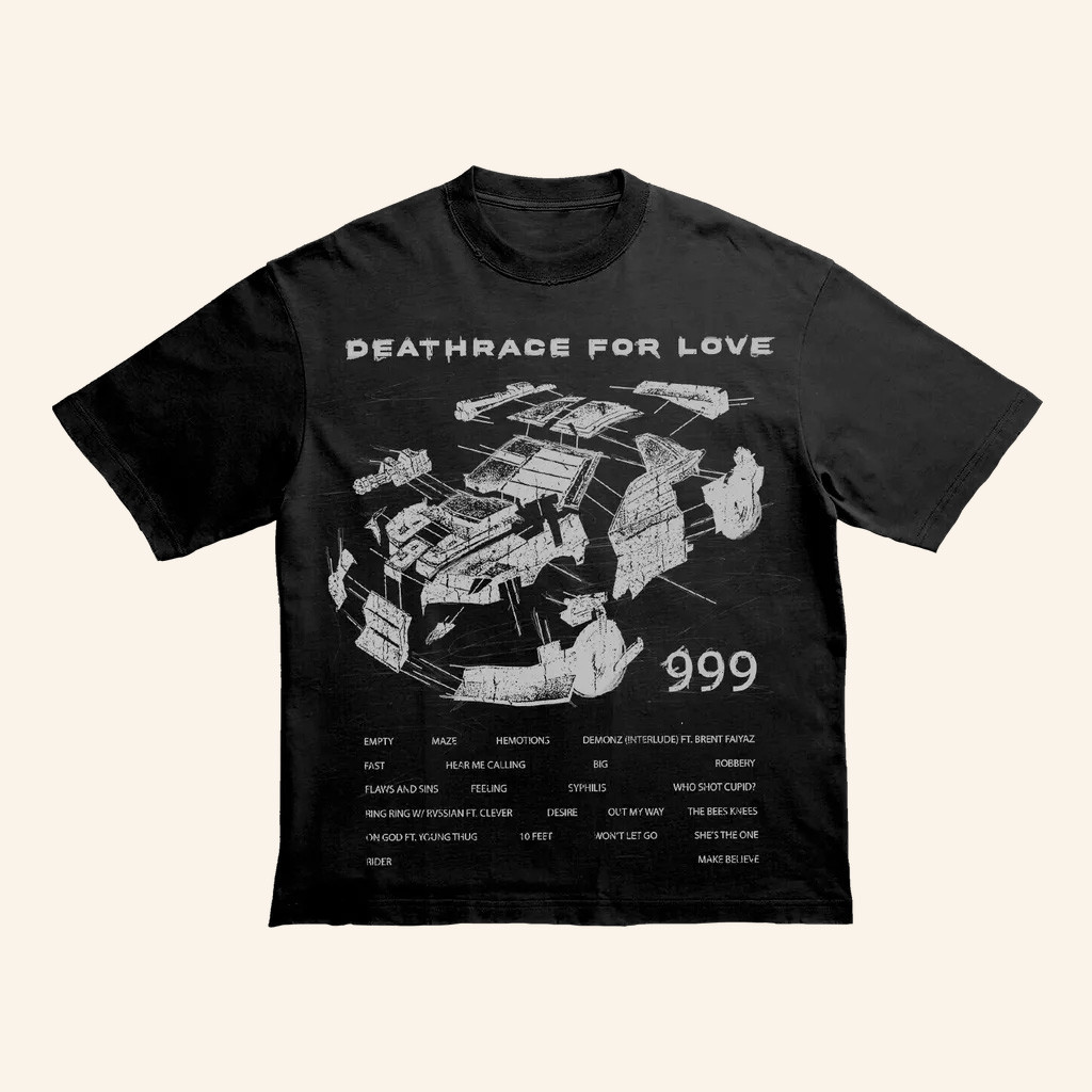 Juice WRLD Merch Wrecked T-Shirt Deathrace For Love Shirt s For Rap Lovers