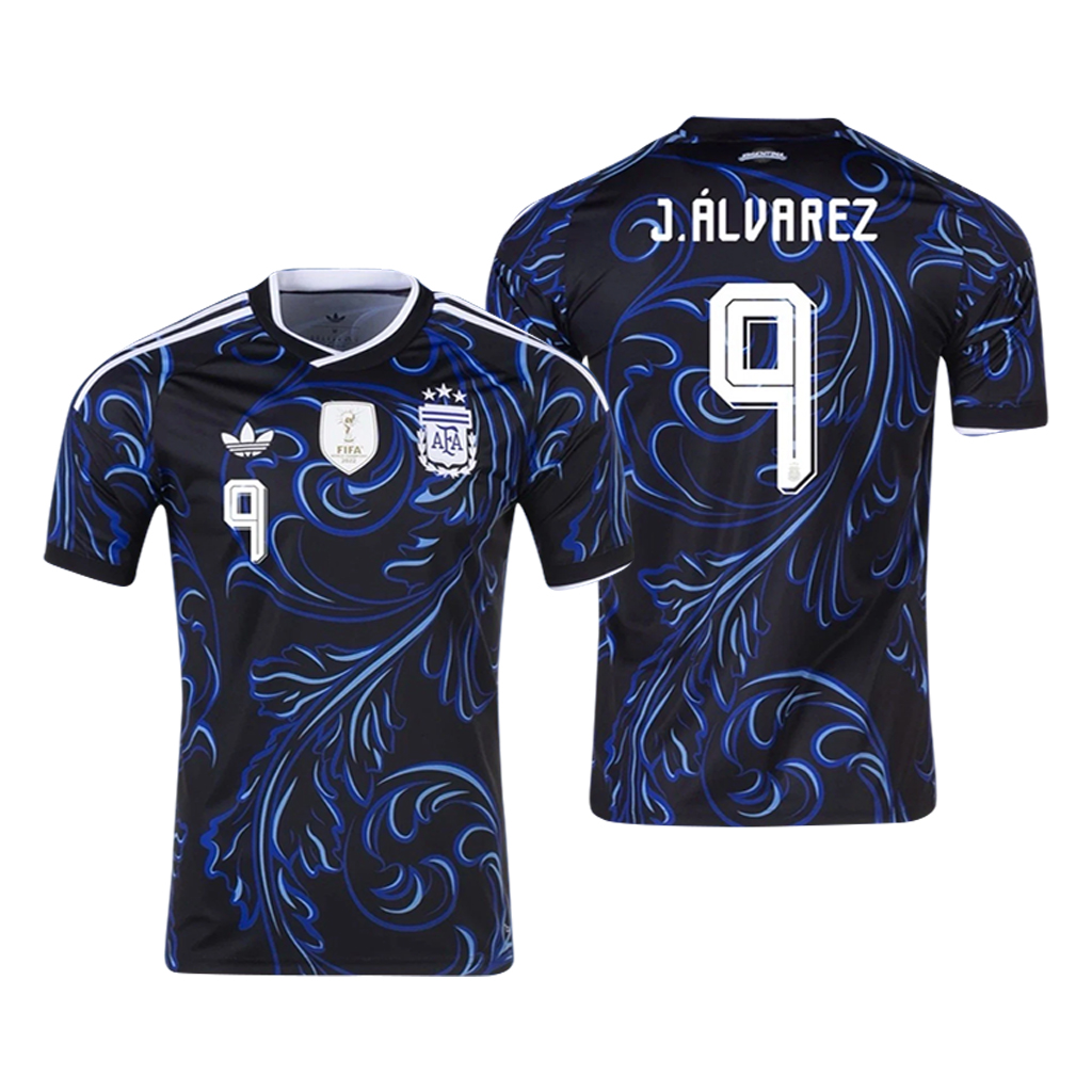 Julian Alvarez Number 9 Argentina Away World Cup 2026 Jersey Shirt