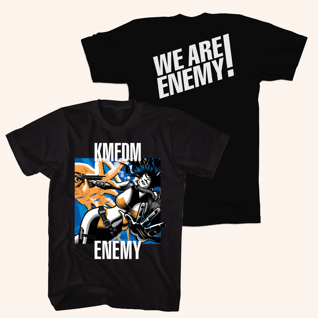 KMFDM Merch KMFDM We Are Enemy 2026 T-Shirt Christmas For Boyfriend