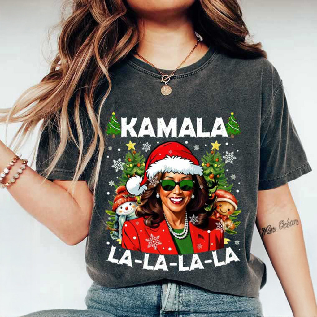 Kamala Harris Christmas Shirt Funny Holiday Political T-Shirt Christmas For Mom