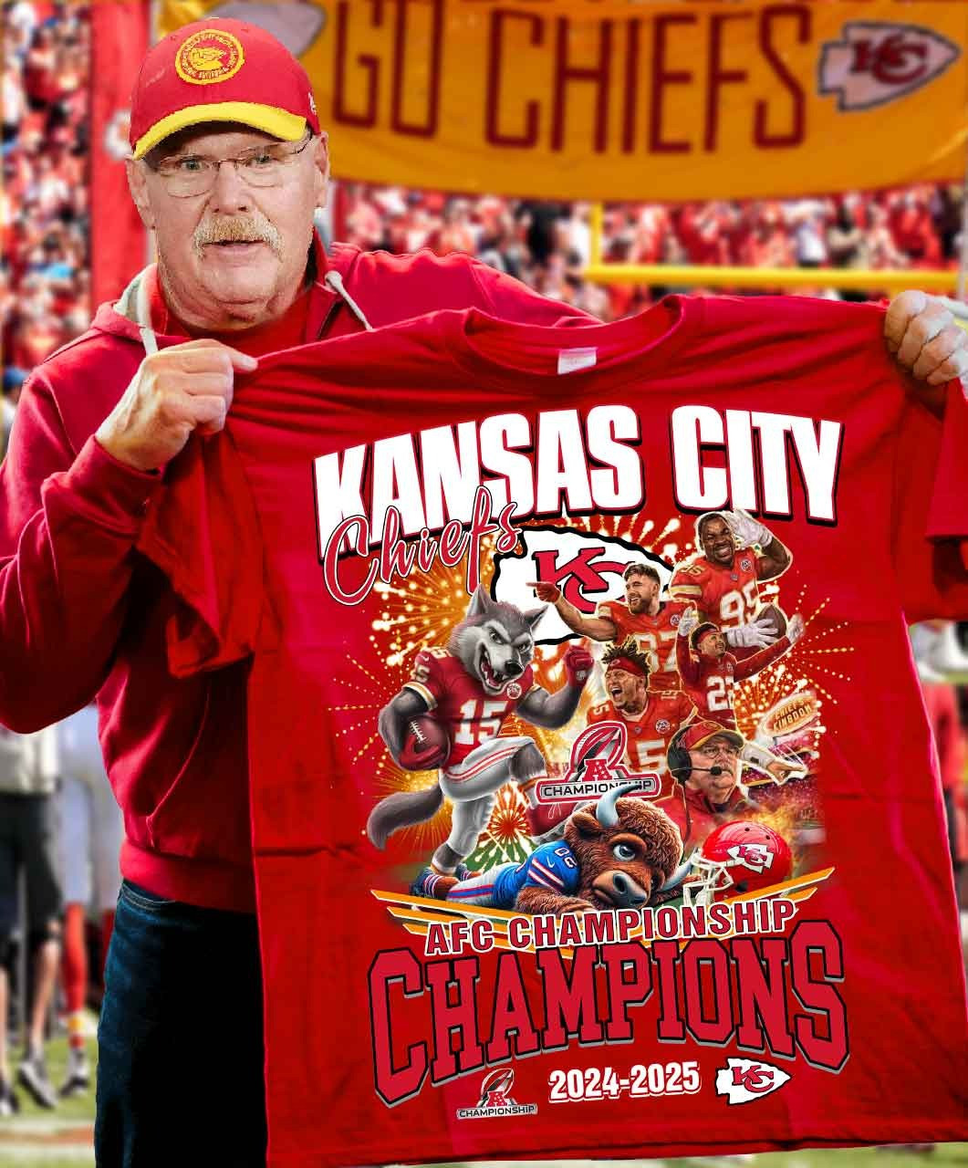 Kansas City Chiefs Champions Shirt AFC Championship Kansas City Chief Clothing For Fan